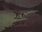 Frederic Remington Moon-light,wolf (mk43) oil painting